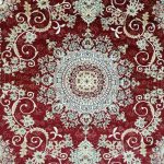 Floral 150x220cm Maroon&Cream Carpet - Image 2