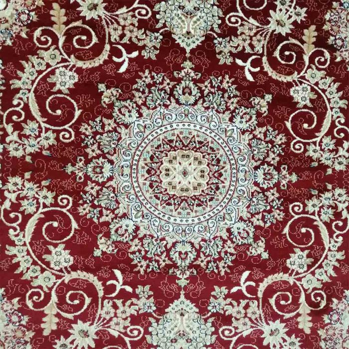 Floral 150x220cm Maroon&Cream Carpet - Image 2