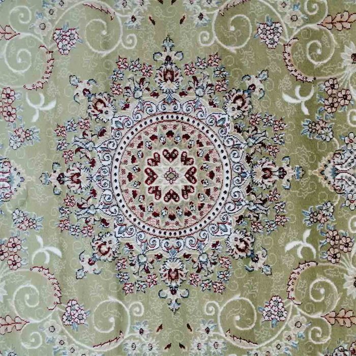 Floral 150x220cm Maroon&Green Carpet - Image 2