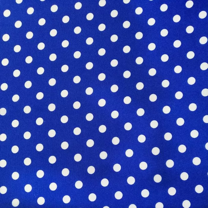 Printed Mini Matt Polka Dot Royal Blue - Image 2