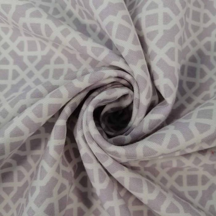 Cotton Twill Printed-13 Grey - Image 3