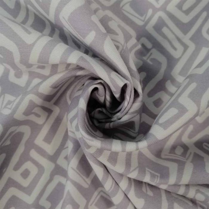 Cotton Twill Printed-14 Grey - Image 3