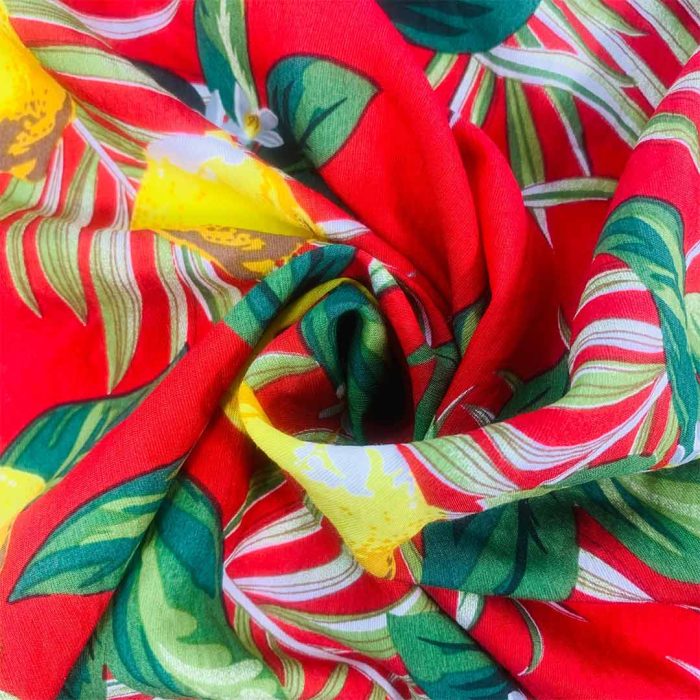 Bulgari (28) Lemons on Red 150cm - Image 3