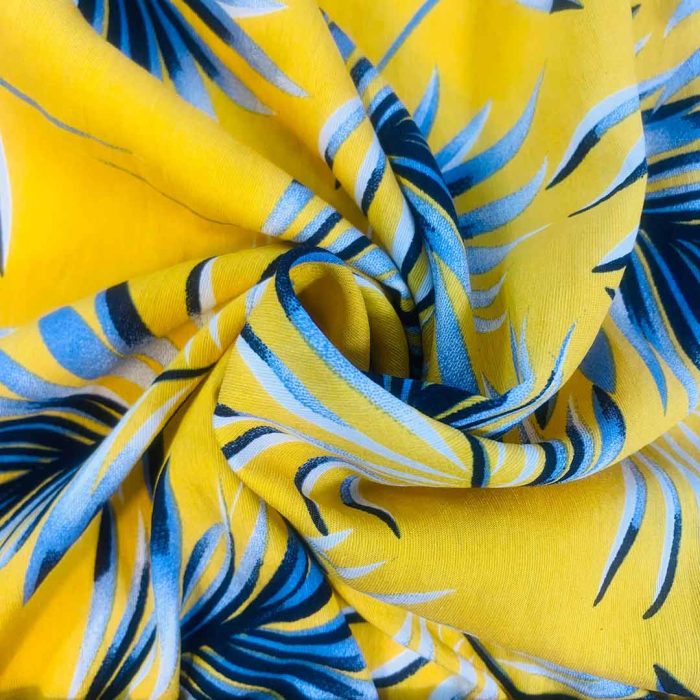 Bulgari (32) Fern on Mustard 150cm - Image 3