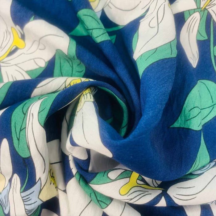 Bulgari (2) Lilly on Navy 150cm - Image 3