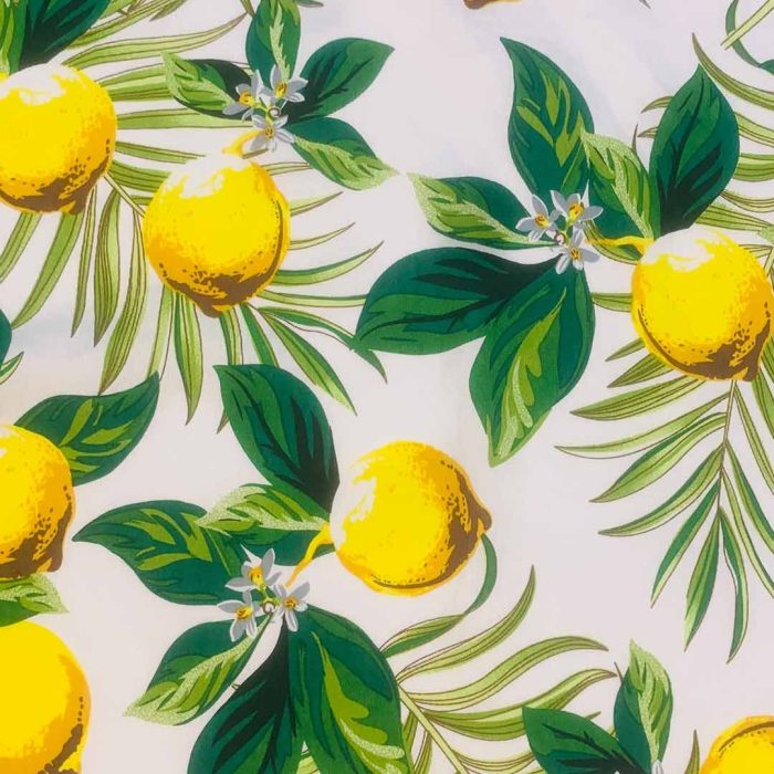 Bulgari (30) Lemons on White 150cm - Image 2