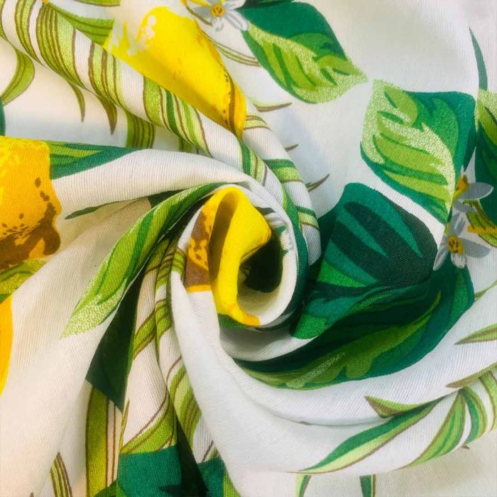 Bulgari (30) Lemons on White 150cm - Image 3