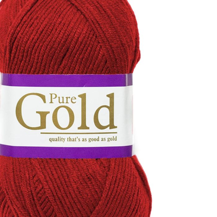 Pure Gold DblKnt Wool 100gr Ruby - Image 2