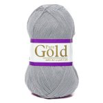 Pure Gold DblKnt Wool 100gr Silver