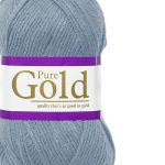 Pure Gold DblKnt Wool 100gr Mist - Image 2