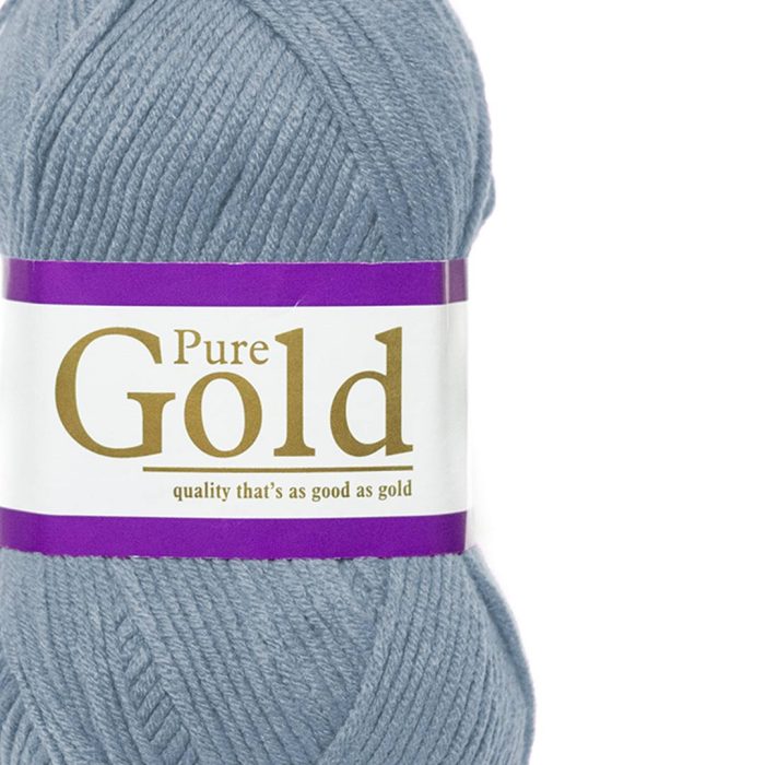Pure Gold DblKnt Wool 100gr Mist - Image 2