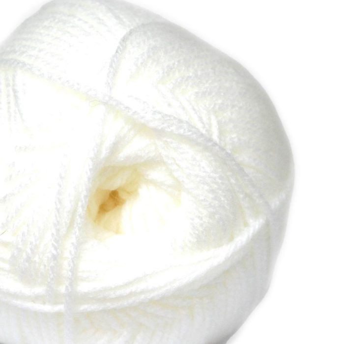Elle DblKnit Pullskein Wool 100gr White - Image 2
