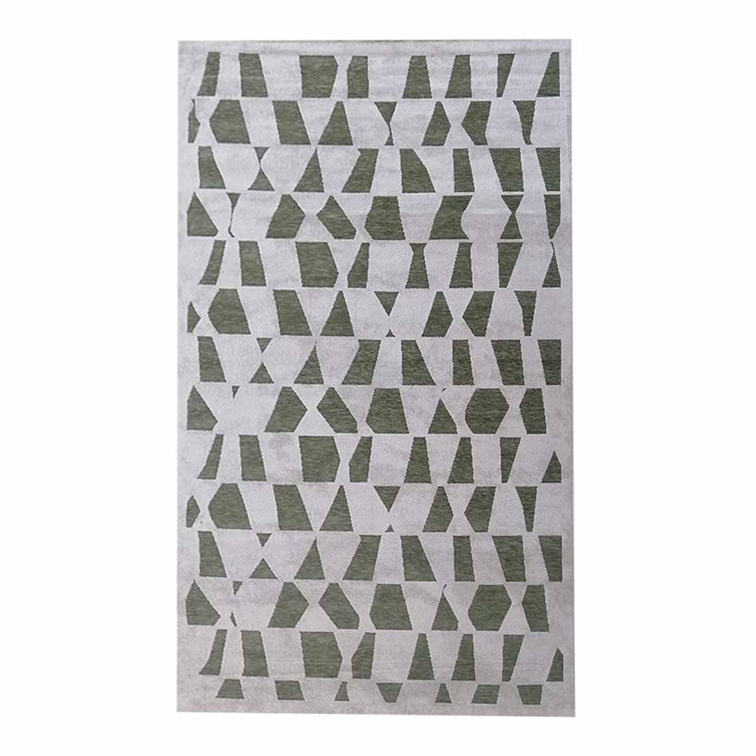 Abstract 160x230cm Green&White Carpet