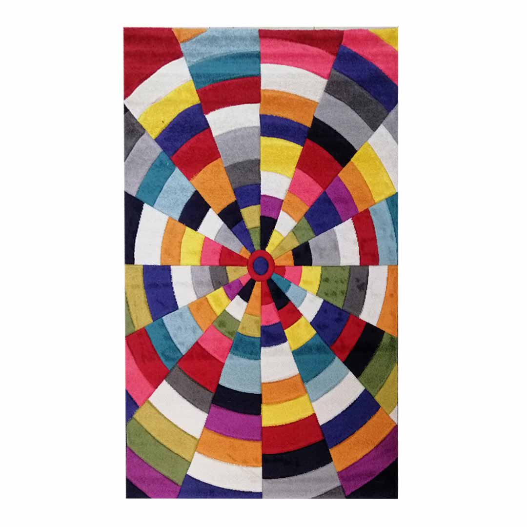Abstract Circle 160 x 230cm Multi Colour Carpet