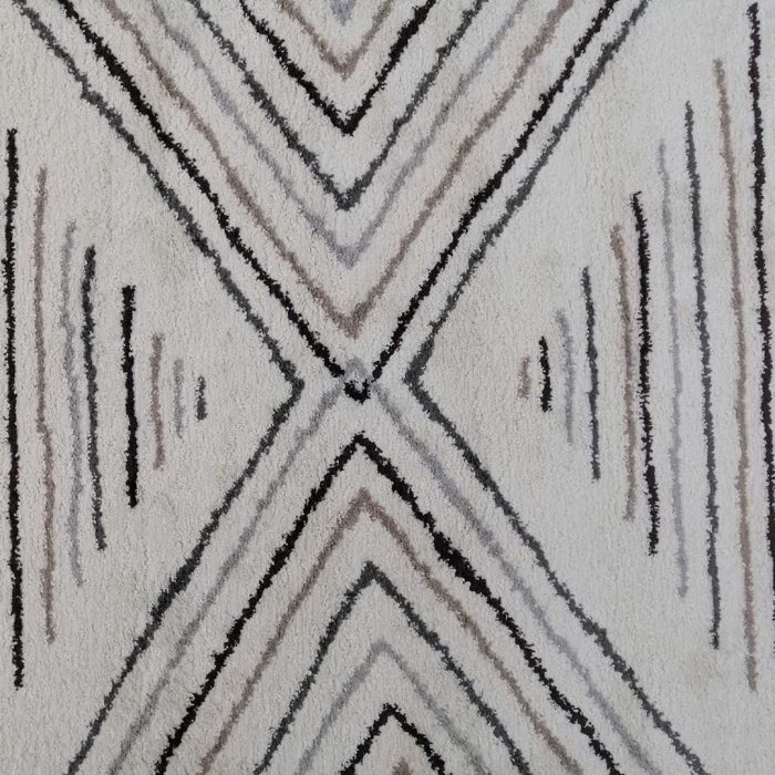 Ethnic Stripe 160x230cm Cream Carpet - Image 2