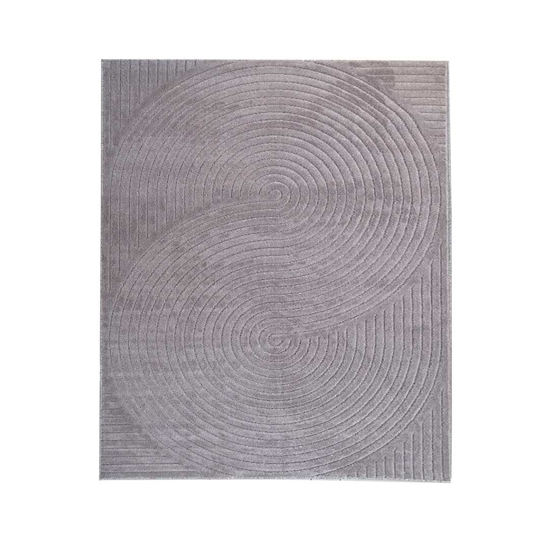 Abstract Curls 160x230cm Beige Carpet