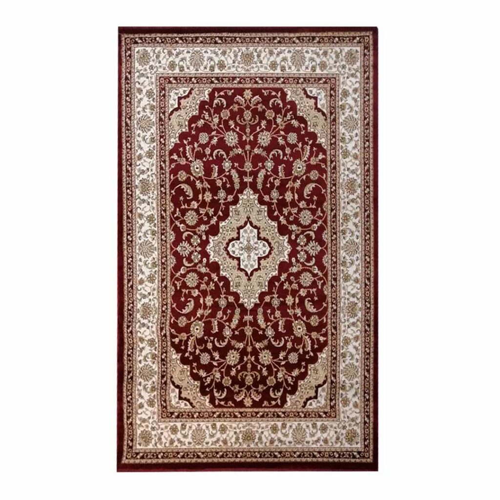 Decorative 160x230cm Red&Cream Carpet