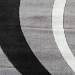 Abstract Waves 160x230cm Black&Grey Carpet - Image 2