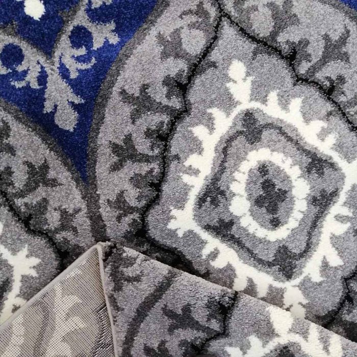 Antique 160x230cm Blue&Grey Carpet - Image 3