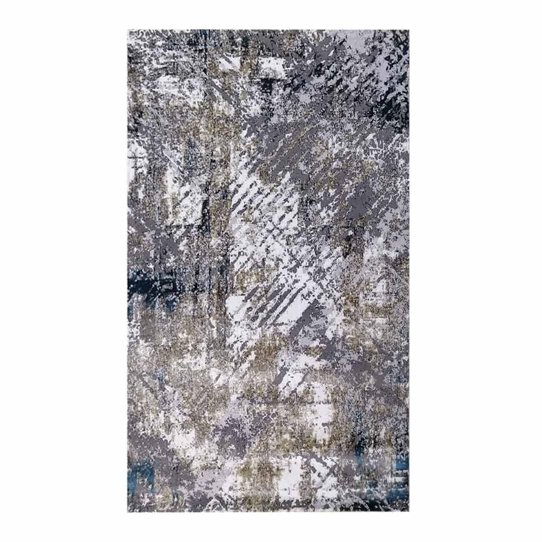 Abstract Distressed 160x230cm Grey&Beige Carpet