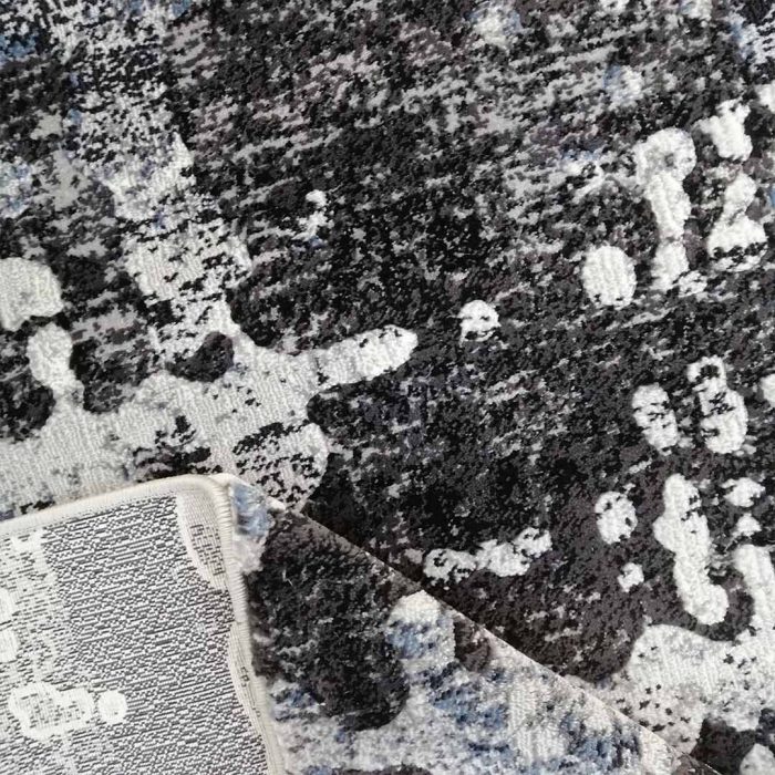 Abstract Pebbles 160x230cm Black&Grey Carpet - Image 3