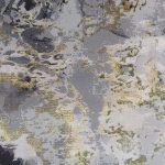 Distressed 160x230cm Green&Grey Carpet - Image 2