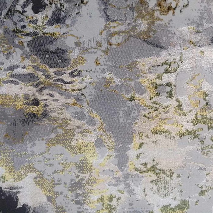 Distressed 160x230cm Green&Grey Carpet - Image 2