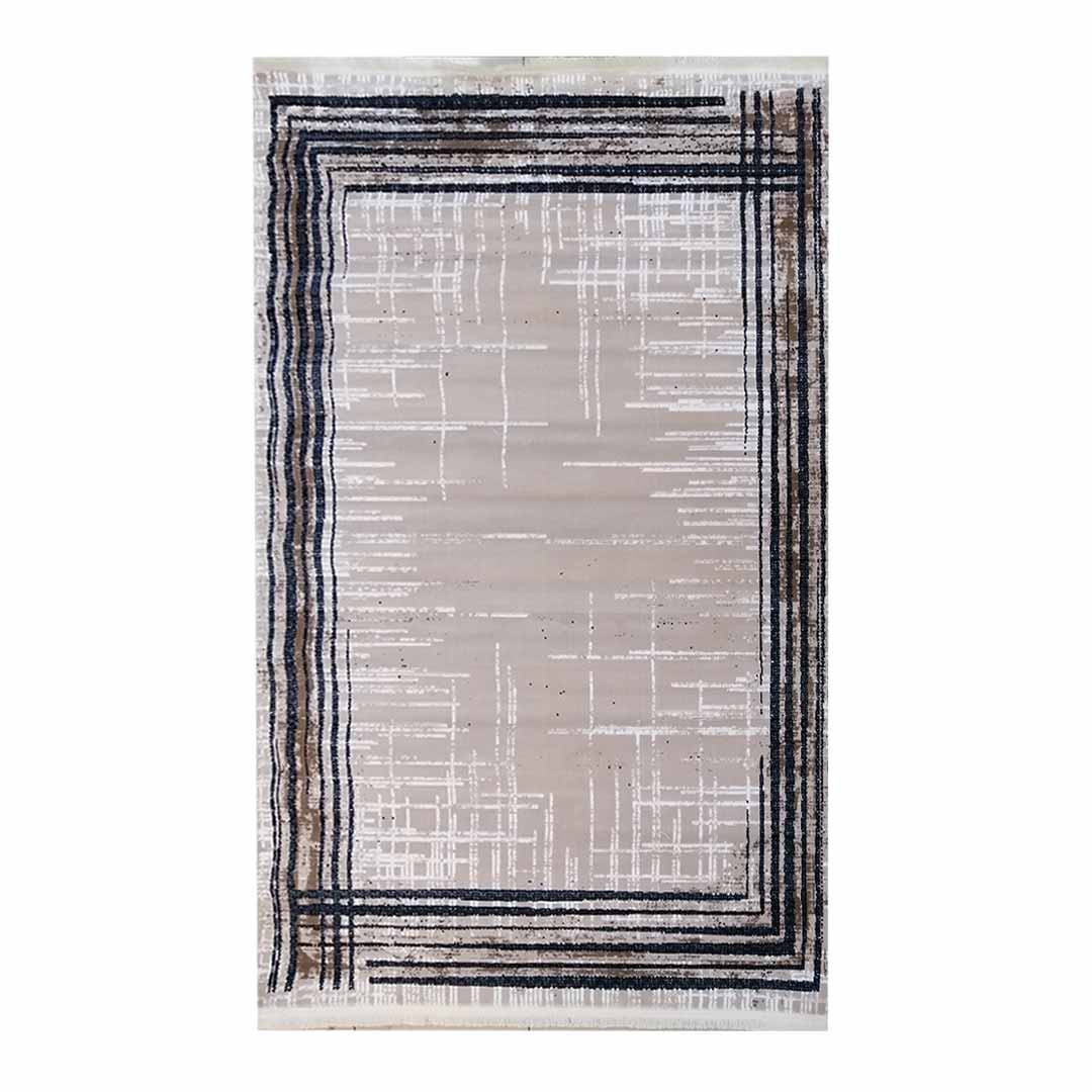 Abstract Framed 160x230cm Blue&Cream Carpet