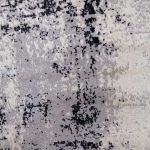 Distressed 80x150cm Grey&Black Carpet - Image 2