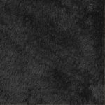 Mongolian Plush Fleece Plain Black Fabric - Image 2