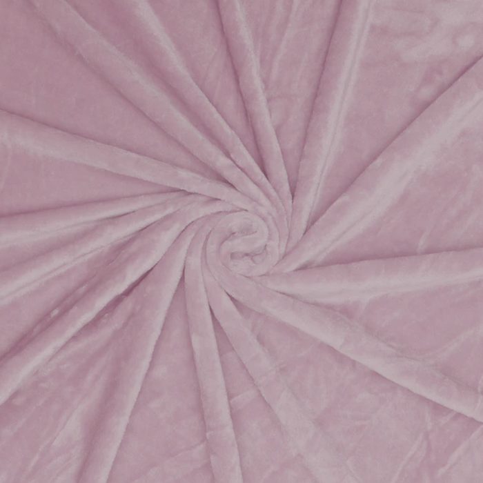 Mongolian Plush Fleece Plain Baby-Pink Fabric - Image 3