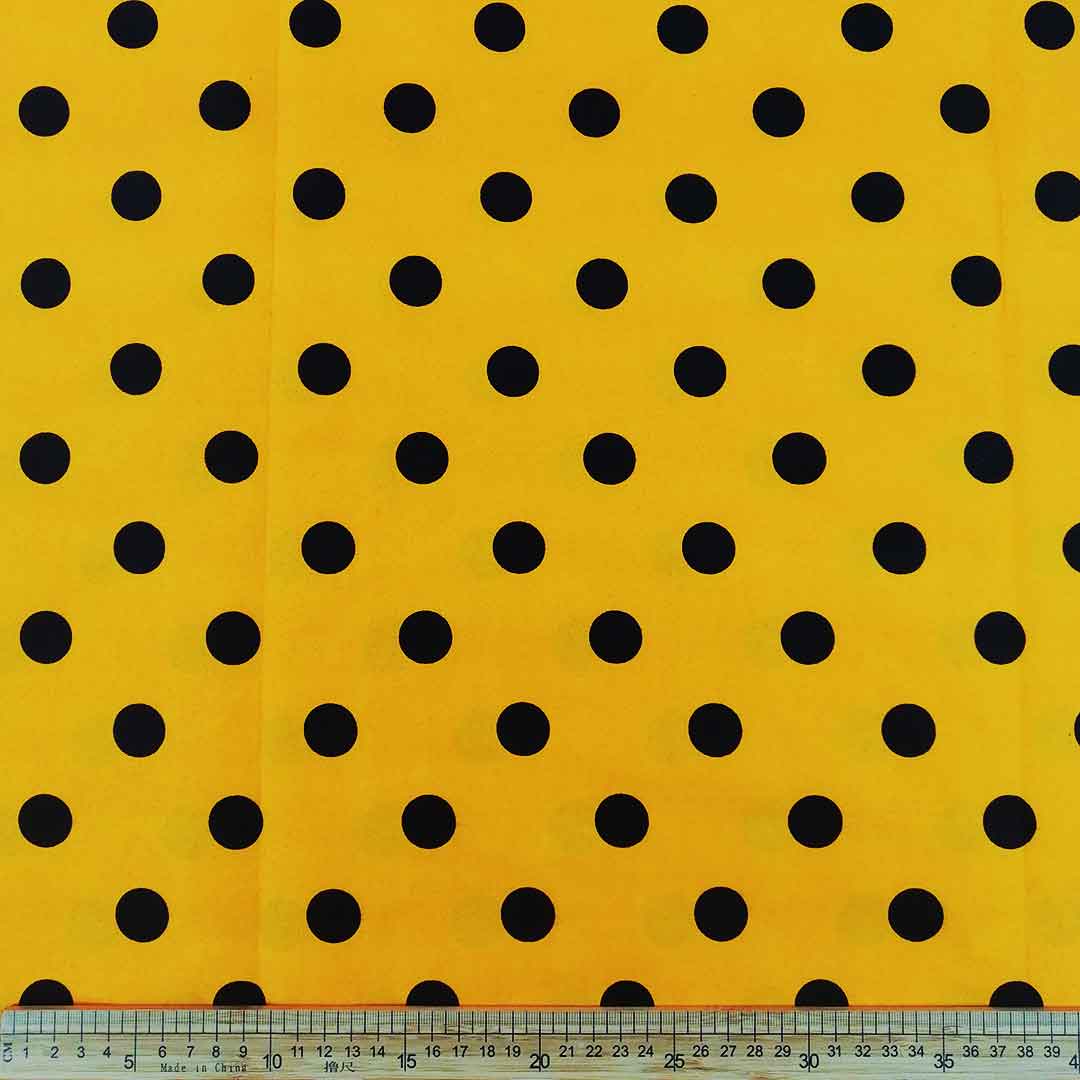Wax Printed Piece Polka Dot Orange 112x480cm