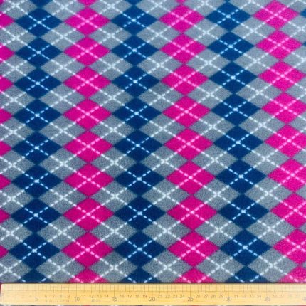 Printed Polar Fleece Pringle Pink