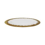 Gold & White 8" Plate ZG8-457A - Image 2