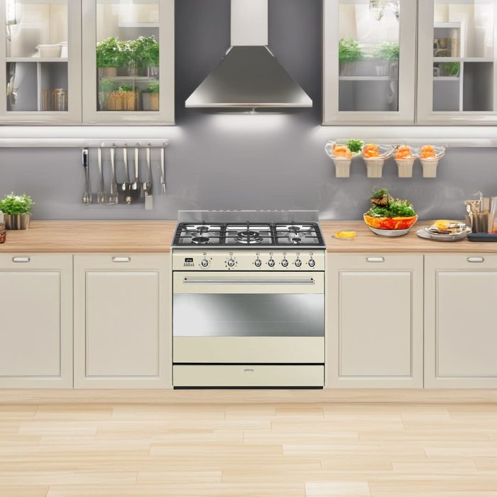 SMEG Classic Range Cooker Cream SSA91MAP2 - Image 2