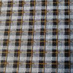 Printed Knits 150cm Orange And Black Check - Image 2