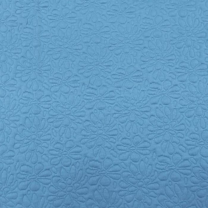 Knitted Jacquard Flower Indigo 15305/006 - Image 2