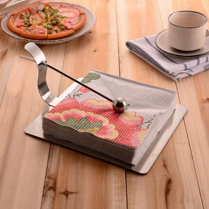 S/STEEL SERVIETTE HOLDER MTR-1403 EMB003 - Image 3