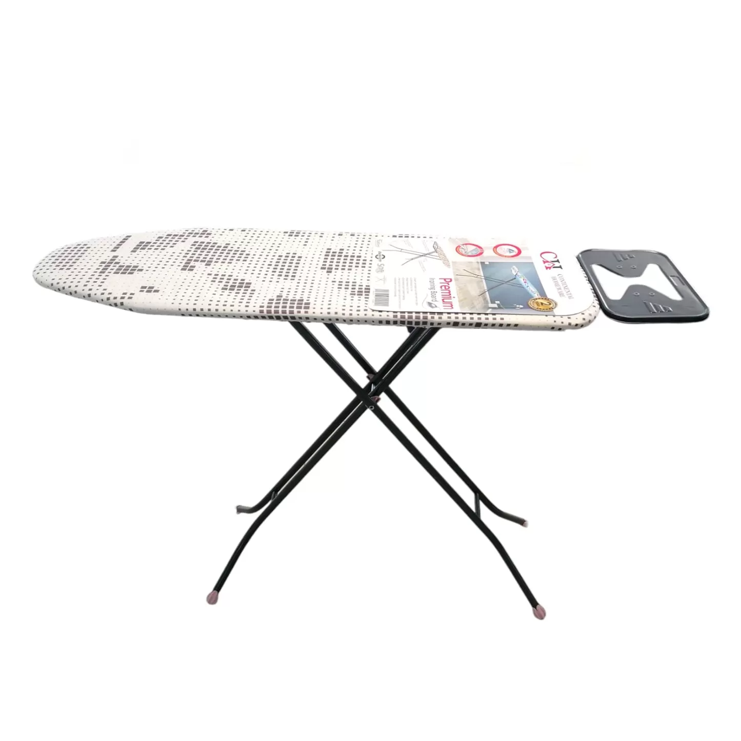 CH Ironing Board with a sturdy frame, adjustable height, and a heat-resistant cover for easy and effective ironing.