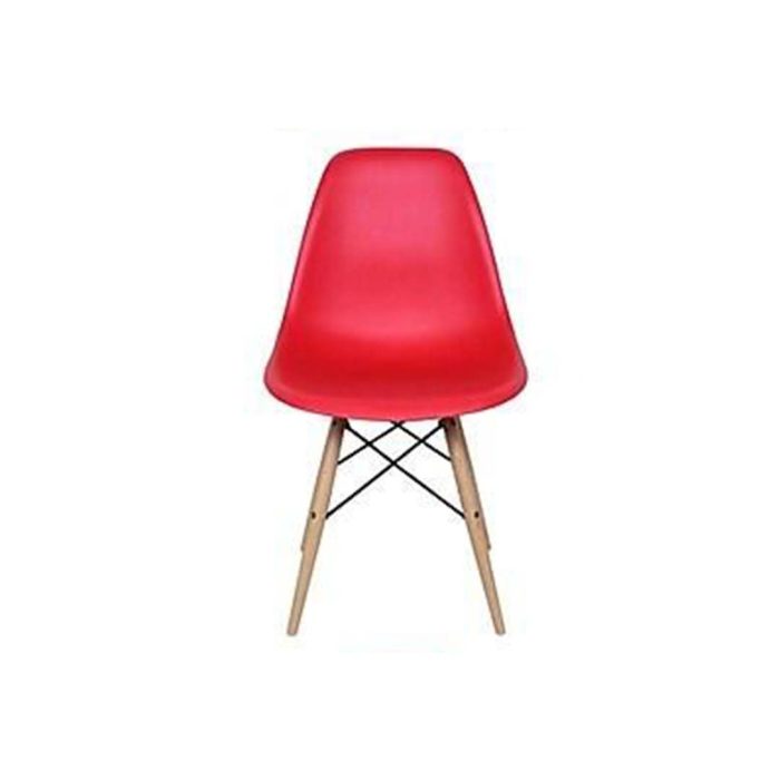 Chair Red 304 - Bold red chair with a modern design, offering ergonomic comfort and sturdy support for any contemporary space.