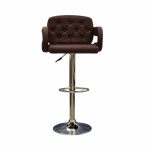 Bar Stool Brown 935A - Stylish brown bar stool with a sleek design, offering comfort and durability for modern kitchens, bars, and commercial spaces.