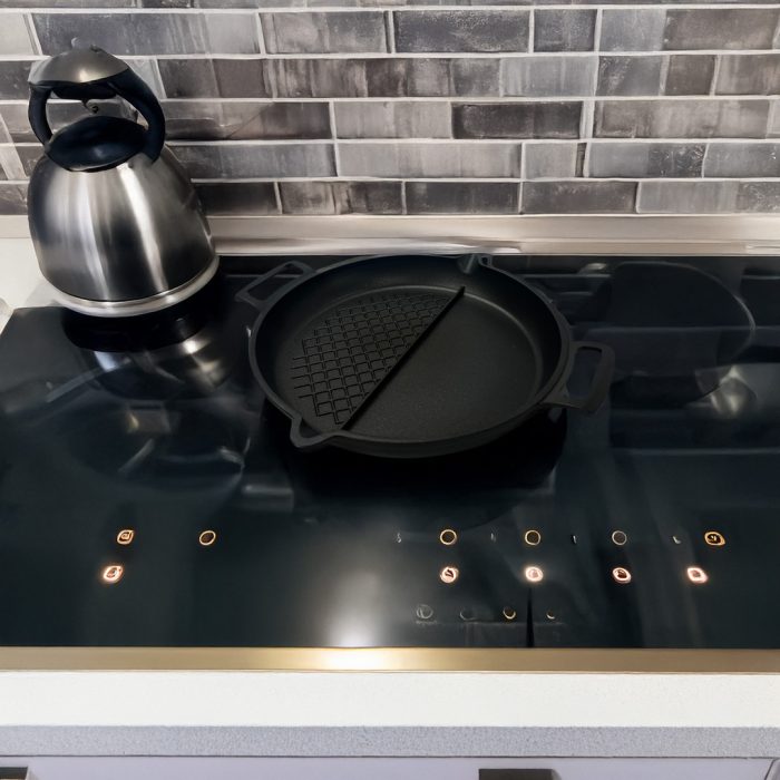 CEM Cast Aluminium Twins Pan 30CM - Image 3