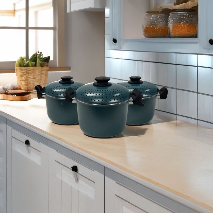 Green CEM Pasta Pot 20CM - Image 3