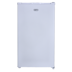 Defy 90L Bar Fridge DBF90W in white, featuring a compact design, energy-efficient cooling, and ample storage for drinks and snacks.