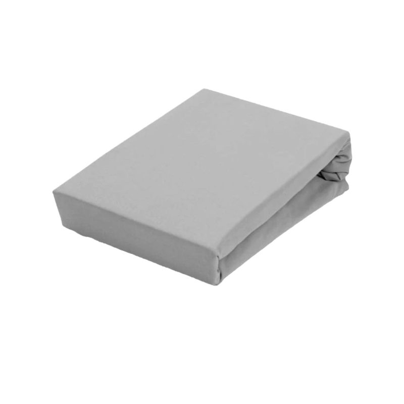 Double Fitted Sheet T400 Grey