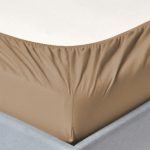 Egyptian Cotton Queen Fitted Sheet T400 Stone - Image 2