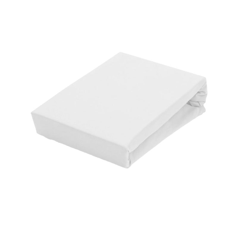 Egyptian Cotton King Fitted Sheet T400 White