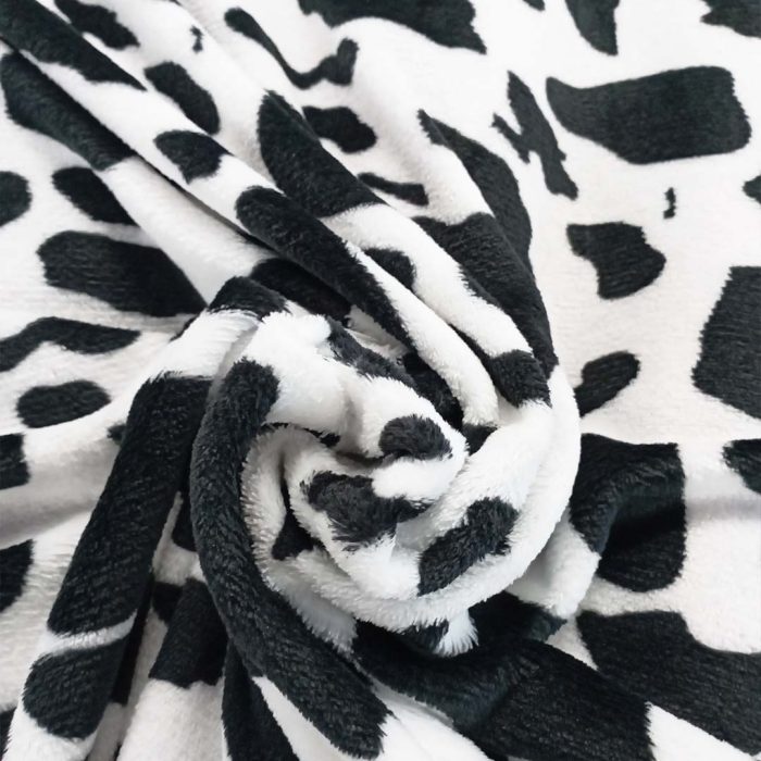 Printed Mongolian Fleece Cow - Image 3
