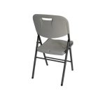 Folding Plastic Chair - White - Image 4