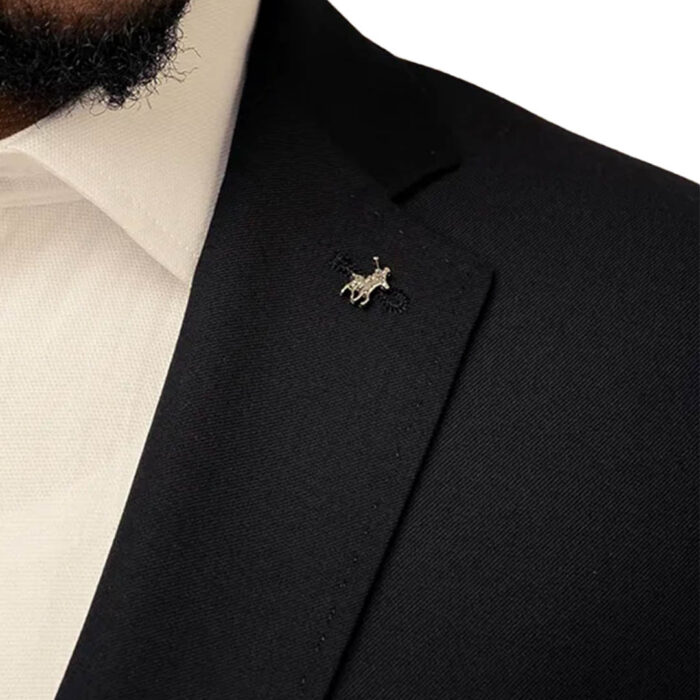 Polo Mens Custom Fit Suit - Black - Image 5